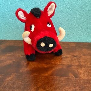 Red Plush Warthog 7”